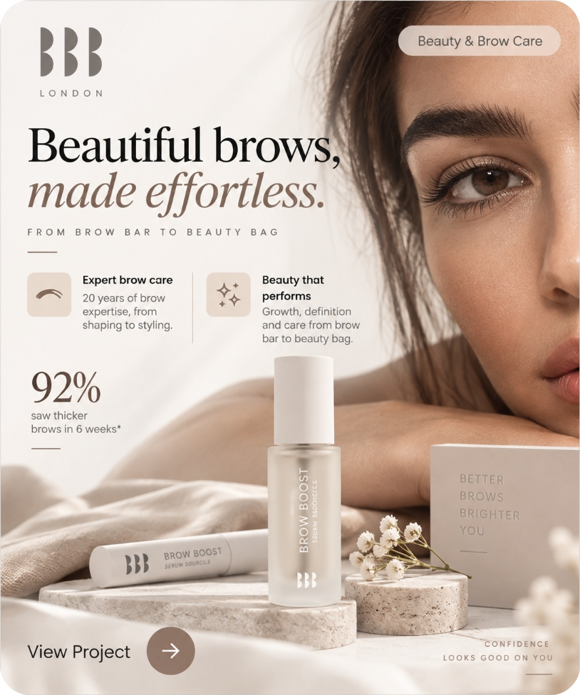 BBB London - Beautiful brows, made effortless.
