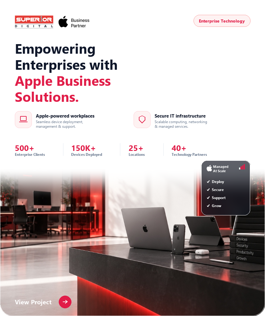 Superior Digital - Empowering Enterprises with Apple Business Solutions